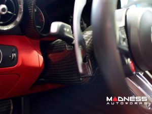 Alfa Romeo Giulia Steering Wheel Trim - Carbon Fiber - Shroud - LHD - QV Model Alfa Romeo Giulia Steering Wheel Trim - Carbon Fiber - Shroud - LHD - QV Model